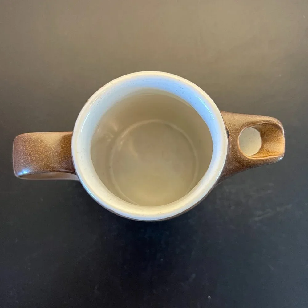 Vtg MIKASA Potters Art Stoneware Creamer PK012 BUCKSKIN Ben Seibel Design 10oz